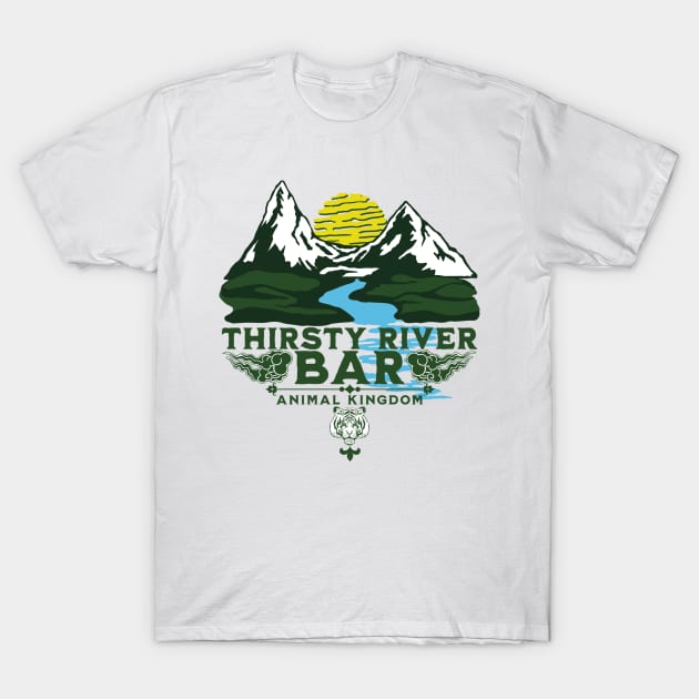 Thirsty River Bar at Animal Kingdom Park in Asia T-Shirt by Joaddo
